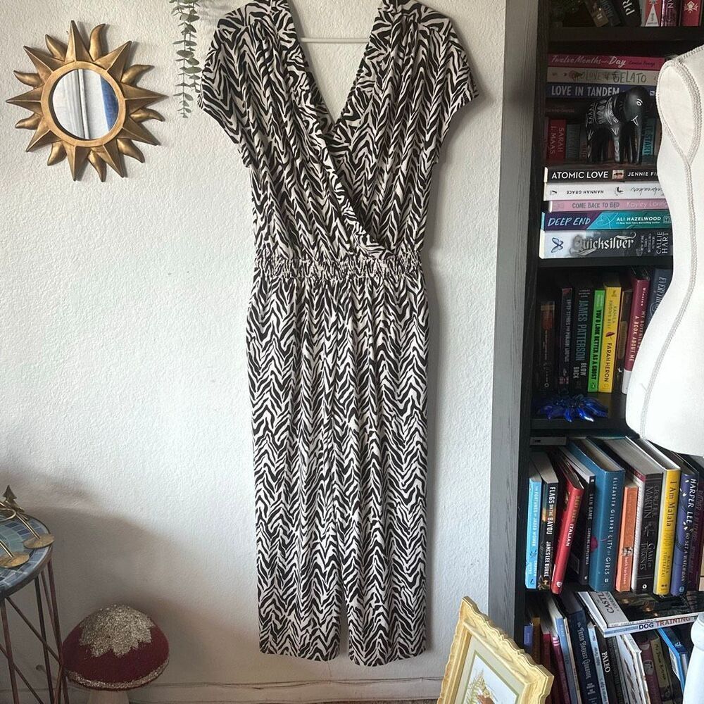 Emily Daniel’s Size Medium Black & White Jumpsuit